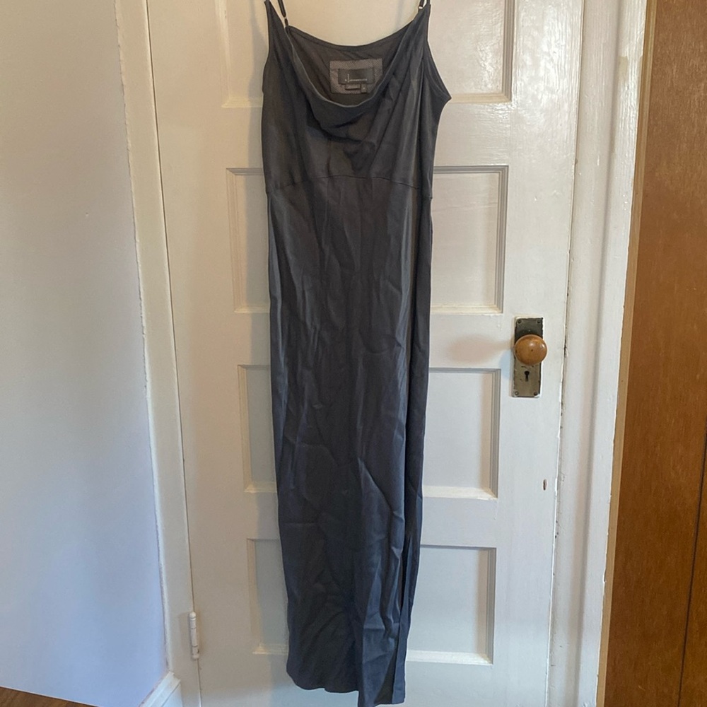 Anthro cowl neck dress in gray